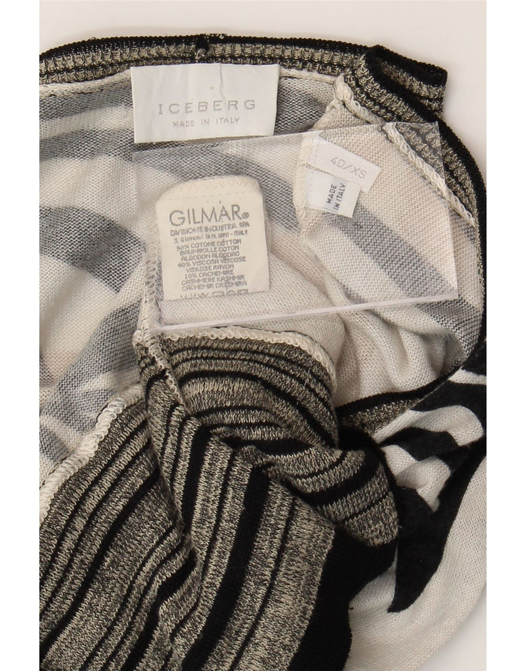 Γυναικείο πουλόβερ ICEBERG Cardigan UK 6 XS Off White Floral βαμβακερό