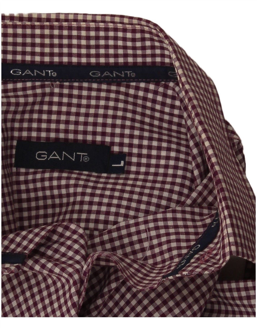 Ανδρικό πουκάμισο Gant μεγάλο μπορντό Gingham