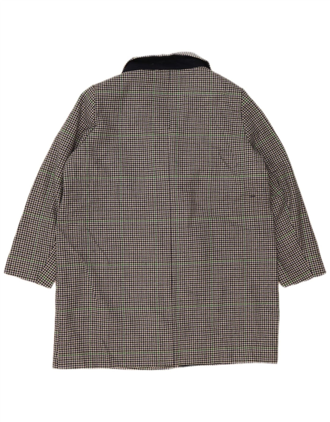 Marks & Spencer Γυναικείο Πανωφόρι UK 22 3XL Navy Blue Houndstooth Πολυεστέρας