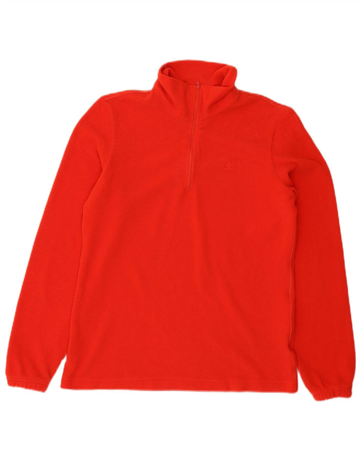 Γυναικείο Lotto Zip Neck Fleece Jumper UK 12 Medium Red Polyester