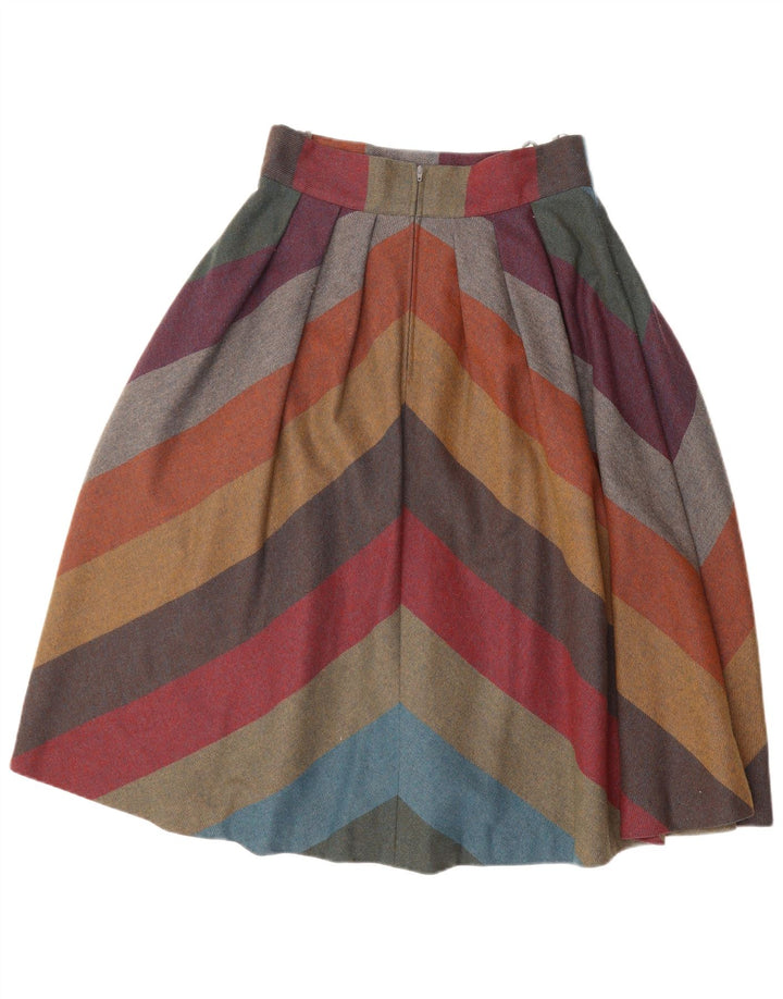 VINTAGE Γυναικεία φούστα σε γραμμή Α EU 40 Medium W30 Πολύχρωμη ριγέ