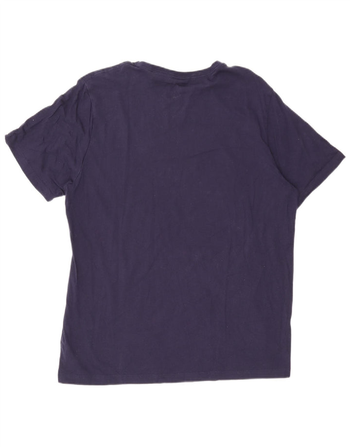 Puma Ανδρικό T-Shirt Top XL Navy Blue Cotton