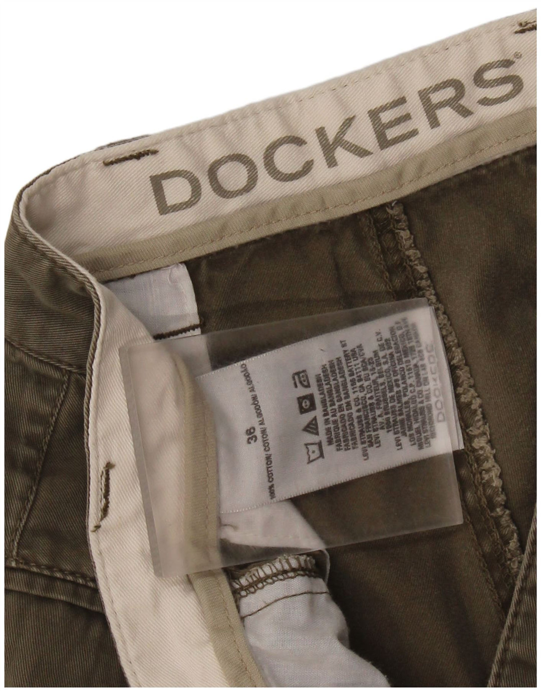 DOCKERS Ανδρικό σορτς Cargo W36 Μεγάλο Χακί Βαμβακερό