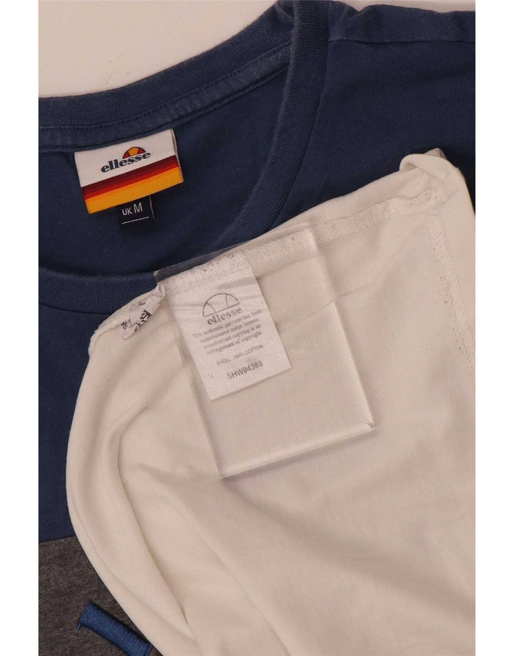 Ανδρικό γραφικό μπλουζάκι Ellesse Top Medium πολύχρωμο Colourblock Βαμβακερό