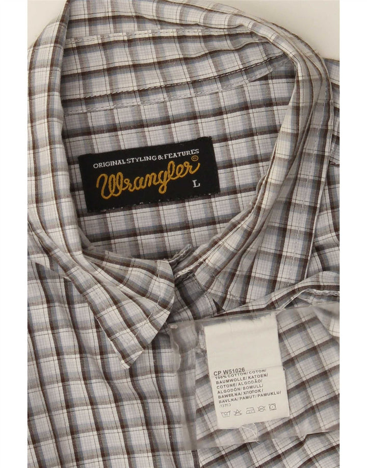 Ανδρικό πουκάμισο Wrangler μεγάλο πολύχρωμο βαμβακερό καρό
