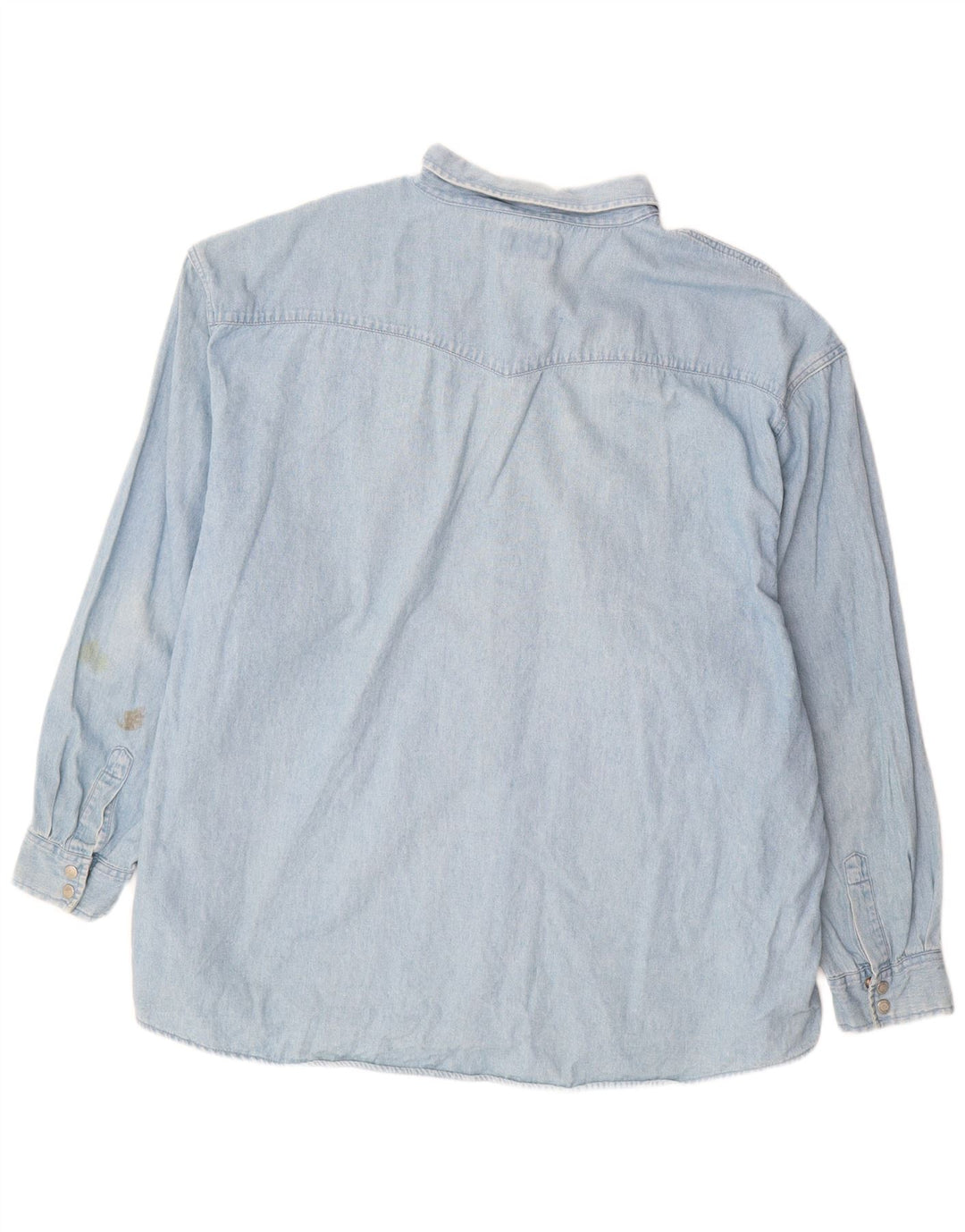 JOHN BANER Ανδρικό τζιν πουκάμισο 3XL μπλε βαμβακερό