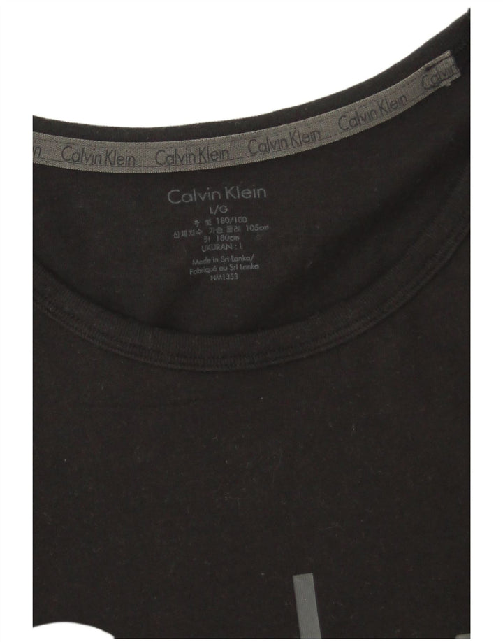 Γραφικό ανδρικό μπλουζάκι Calvin Klein Top Large Μαύρο