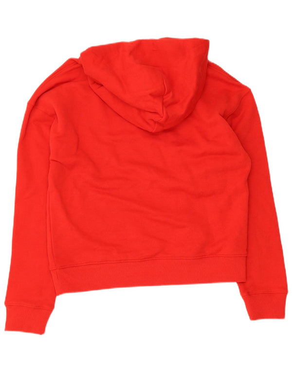 Tommy Hilfiger Γυναικείο Hoodie Jumper UK 6 XS Red Cotton