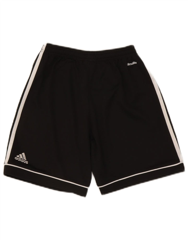 Αθλητικό σορτς Adidas Boys Climalite 11-12 ετών μαύρο πολυεστέρα