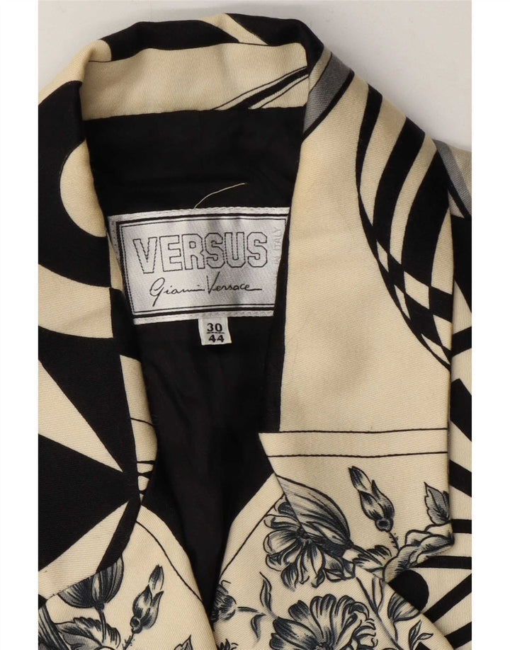 Versus By Gianni Versace Γυναικείο γραφικό σακάκι μπλέιζερ EU 44 Large Beige Des