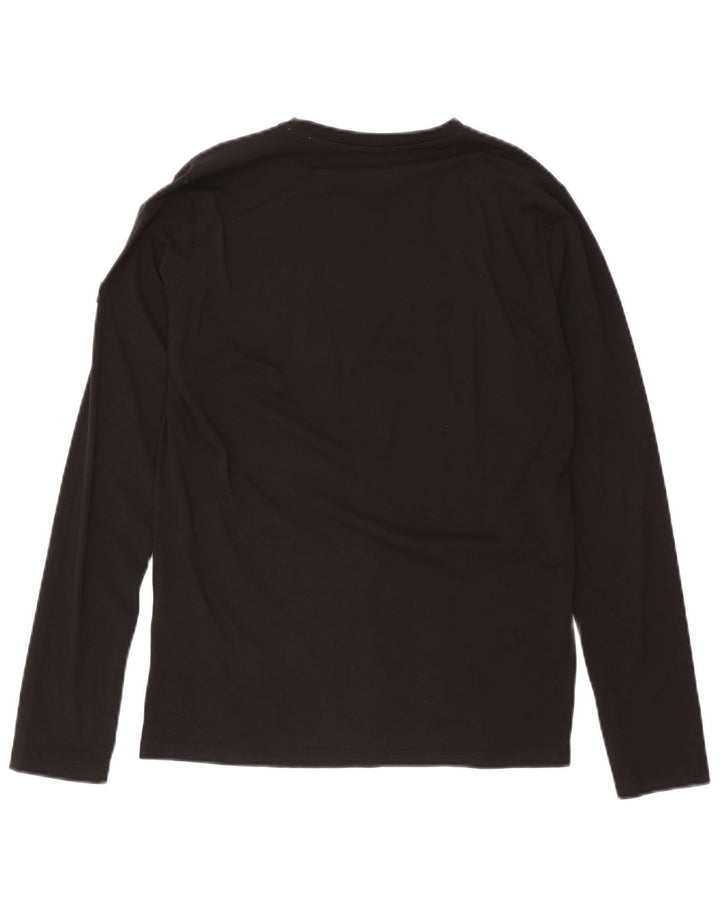 Ανδρικό γραφικό μπλουζάκι Pickwick Μακρυμάνικο μεσαίο μαύρο βαμβακερό