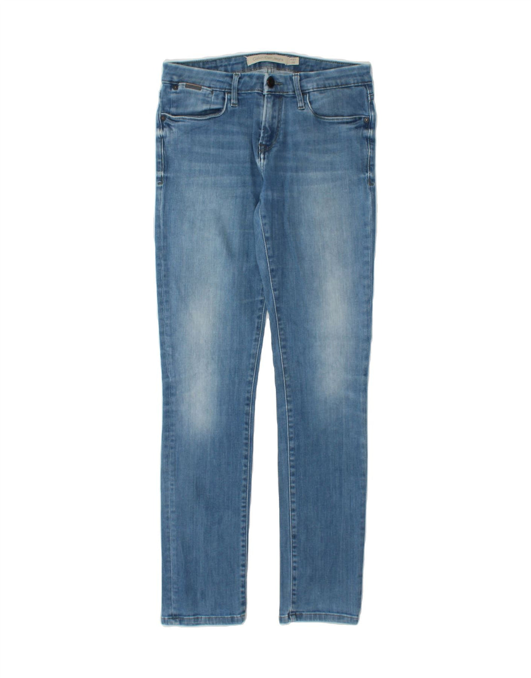 CALVIN KLEIN Womens Slim Jeans W27 L30 Blue Cotton Vintage Calvin Klein and Second-Hand Calvin Klein from Messina Hembry 