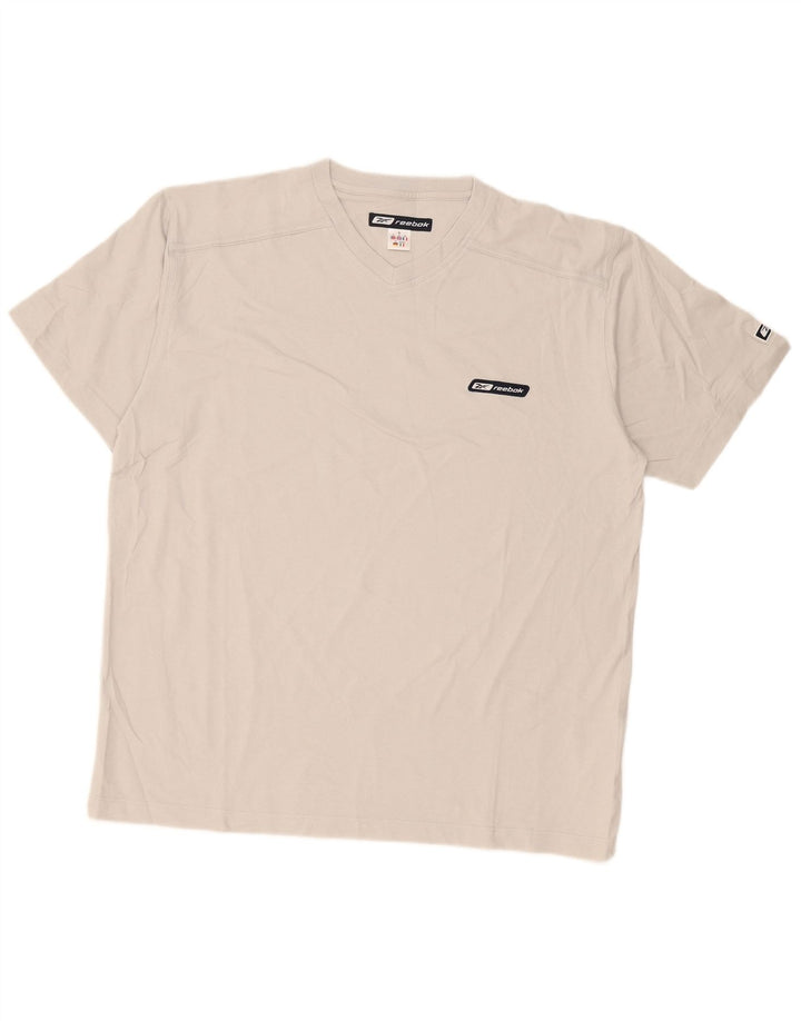 Ανδρικό T-Shirt Reebok Top XL Γκρι βαμβακερό