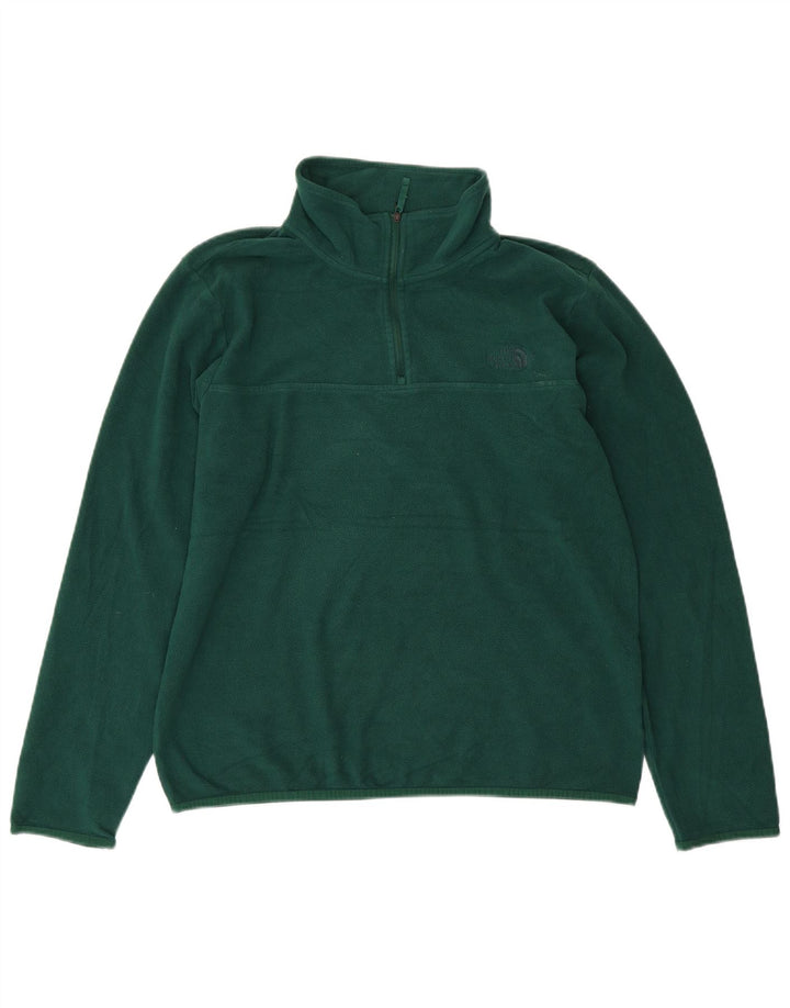 THE NORTH FACE Ανδρικό φερμουάρ Fleece Jumper Μεγάλος Πράσινος Πολυεστέρας