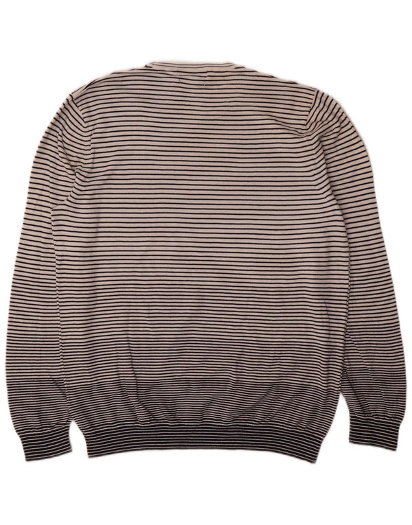 Marks & Spencer Γυναικείο πουλόβερ αυτόγραφο Crew Neck Jumper UK 16 Large White