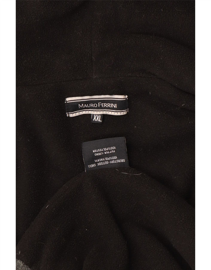 MAURO FERRINI Ανδρικό πουλόβερ ζακέτα με κουκούλα 2XL πολύχρωμο ριγέ