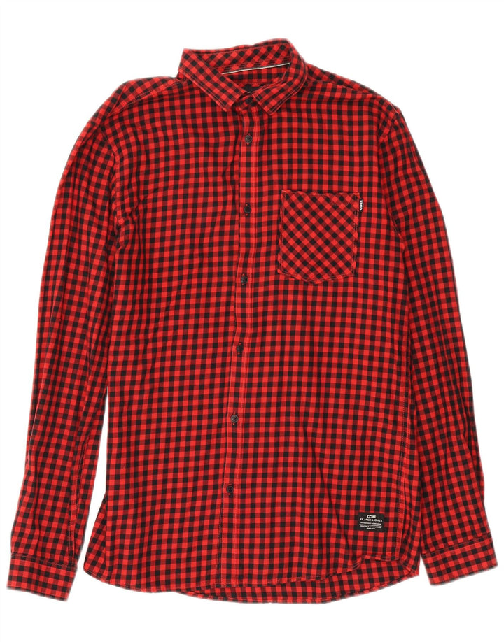 Jack & Jones Ανδρικό πουκάμισο μεγάλο κόκκινο Gingham