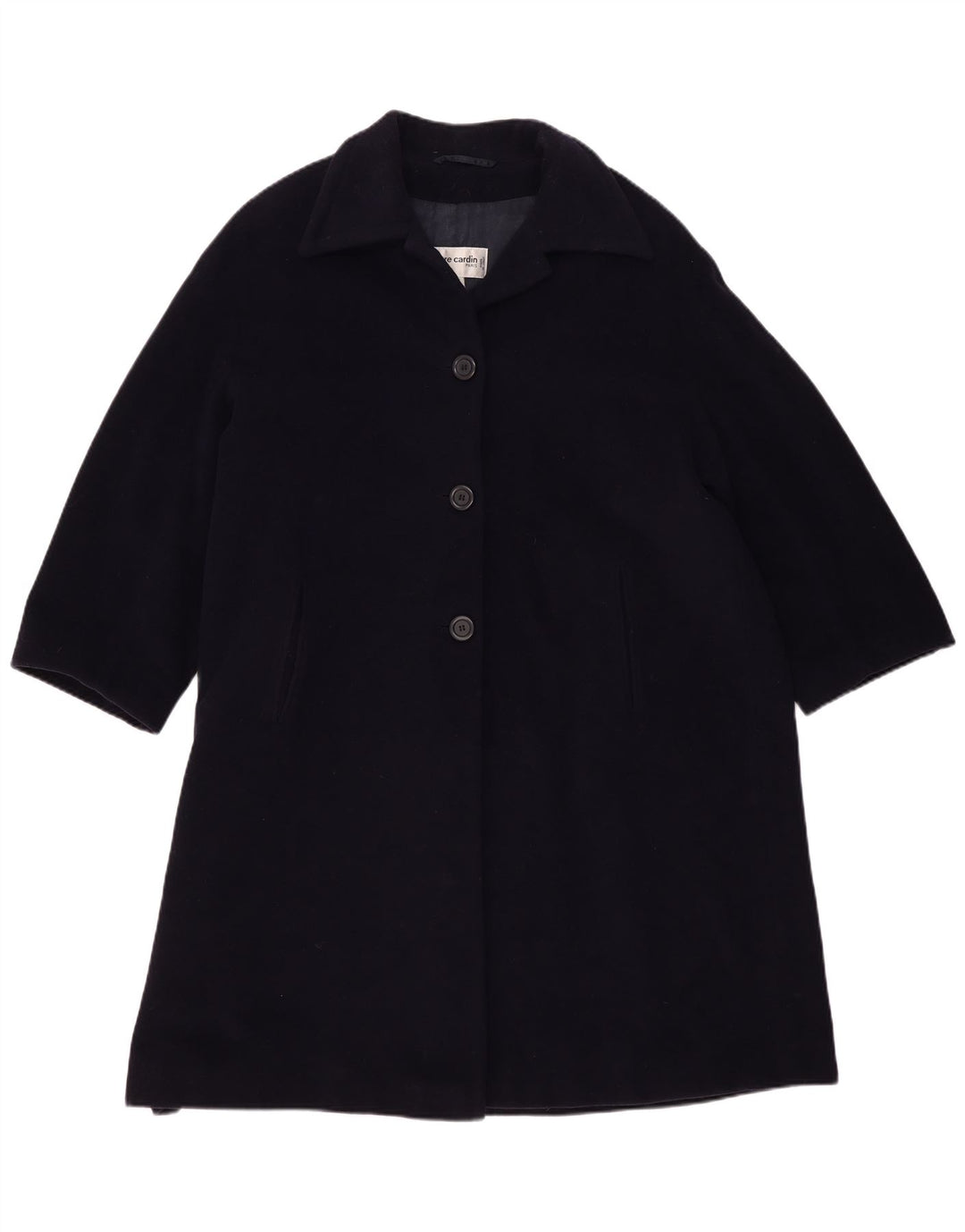 Pierre Cardin Γυναικείο Πανωφόρι IT 42 Medium Navy Blue Wool