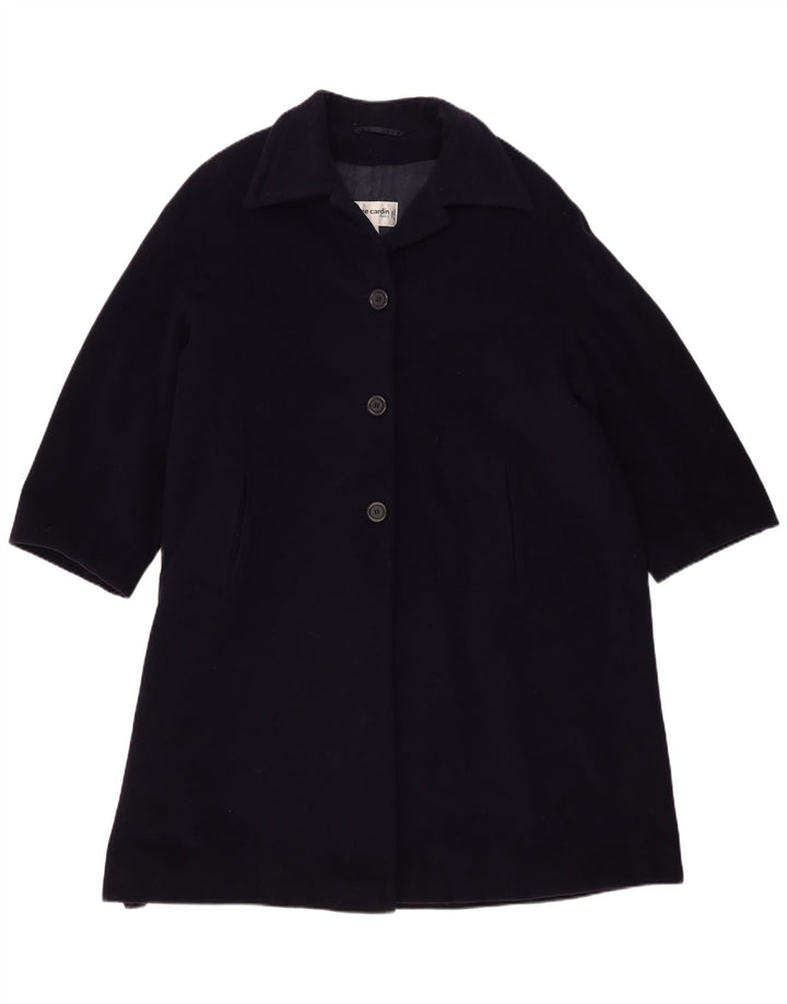 Pierre Cardin Γυναικείο Πανωφόρι IT 42 Medium Navy Blue Wool