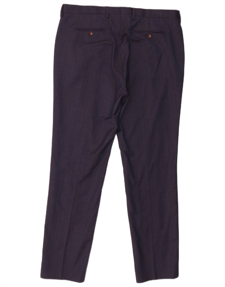 Ανδρικό παντελόνι Ted Baker Slim Suit Παντελόνι W36 L31 Navy Blue Wool