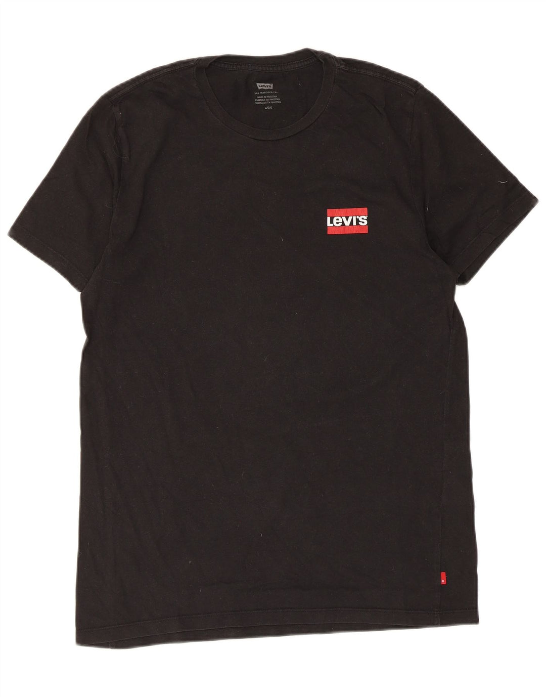 Ανδρικό T-Shirt Levi's Top μεγάλο μαύρο βαμβακερό
