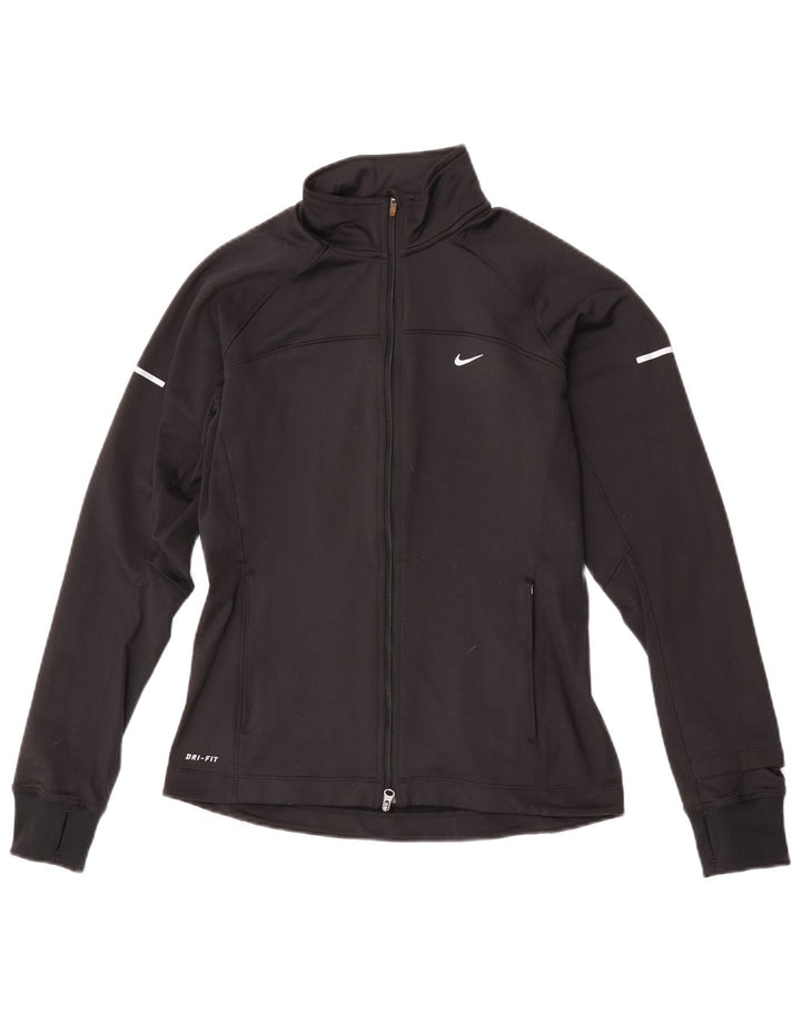Γυναικεία φόρμα Nike Dri Fit Top Jacket UK 10 Small Black Polyester