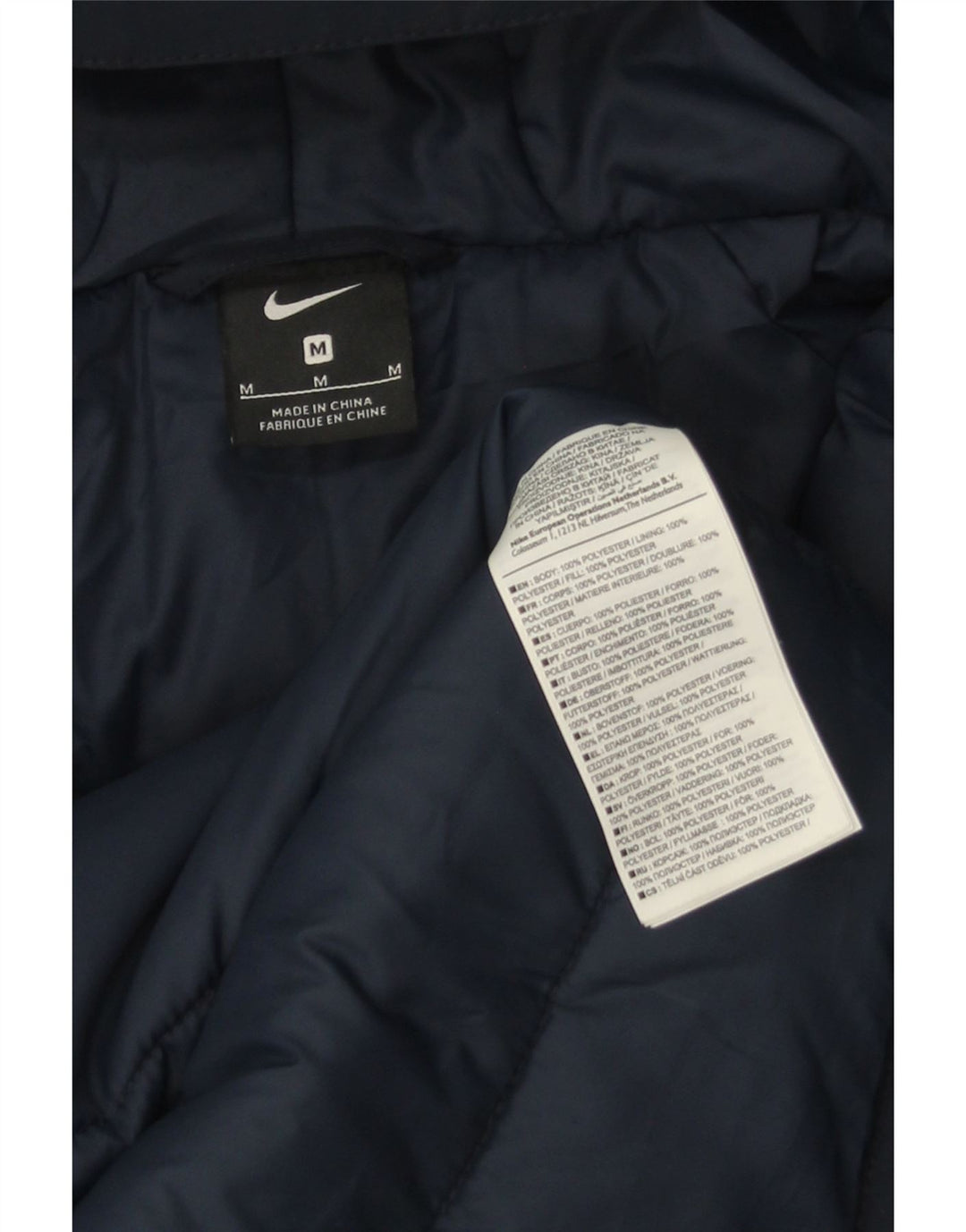 Ανδρικό μπουφάν Parka με κουκούλα Nike UK 38 Medium Navy Blue Polyester