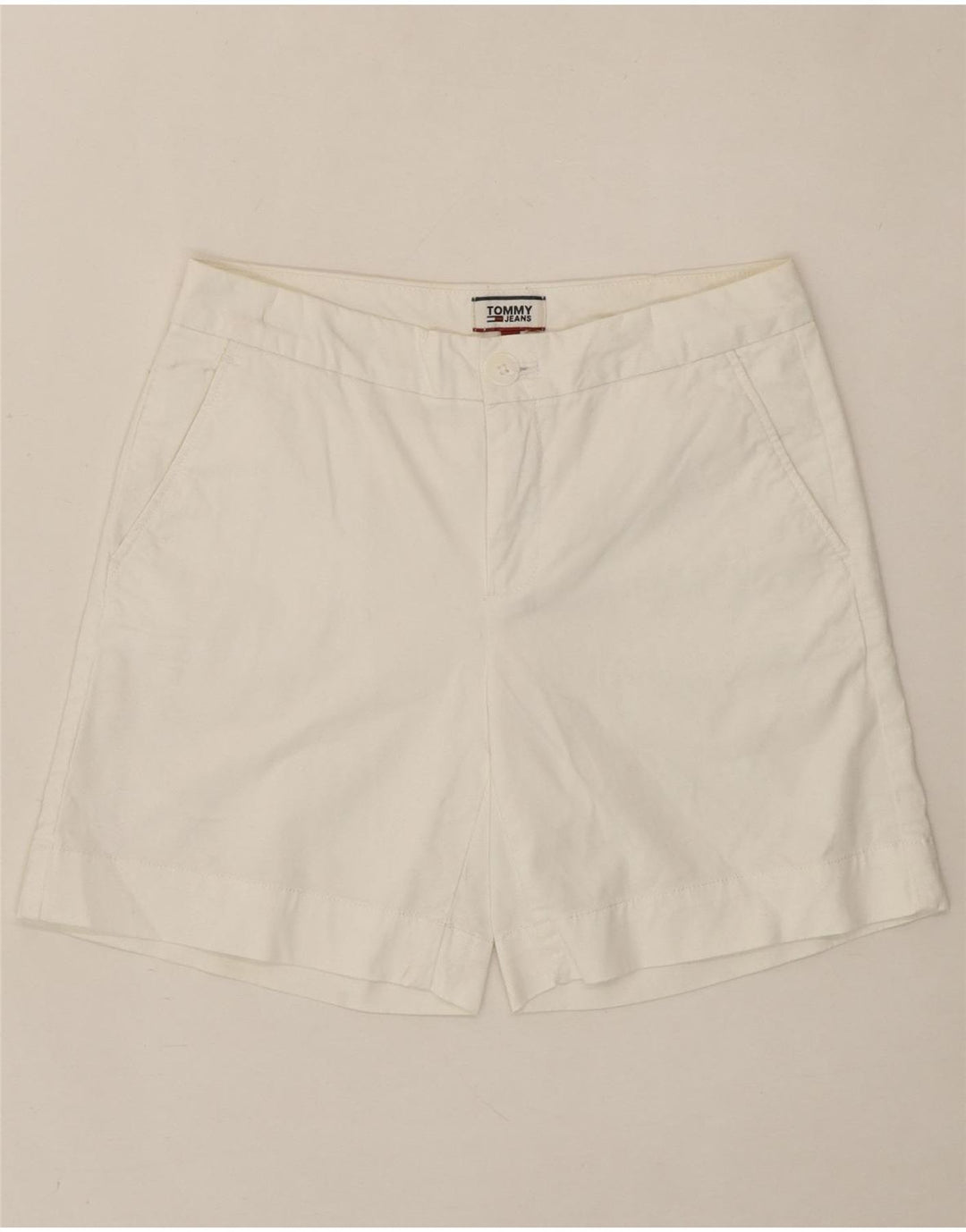 TOMMY HILFIGER Womens Chino Shorts W26 Small White Cotton Vintage Tommy Hilfiger and Second-Hand Tommy Hilfiger from Messina Hembry 