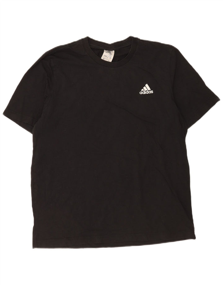 Ανδρικό T-Shirt Adidas Top μεγάλο μαύρο βαμβακερό