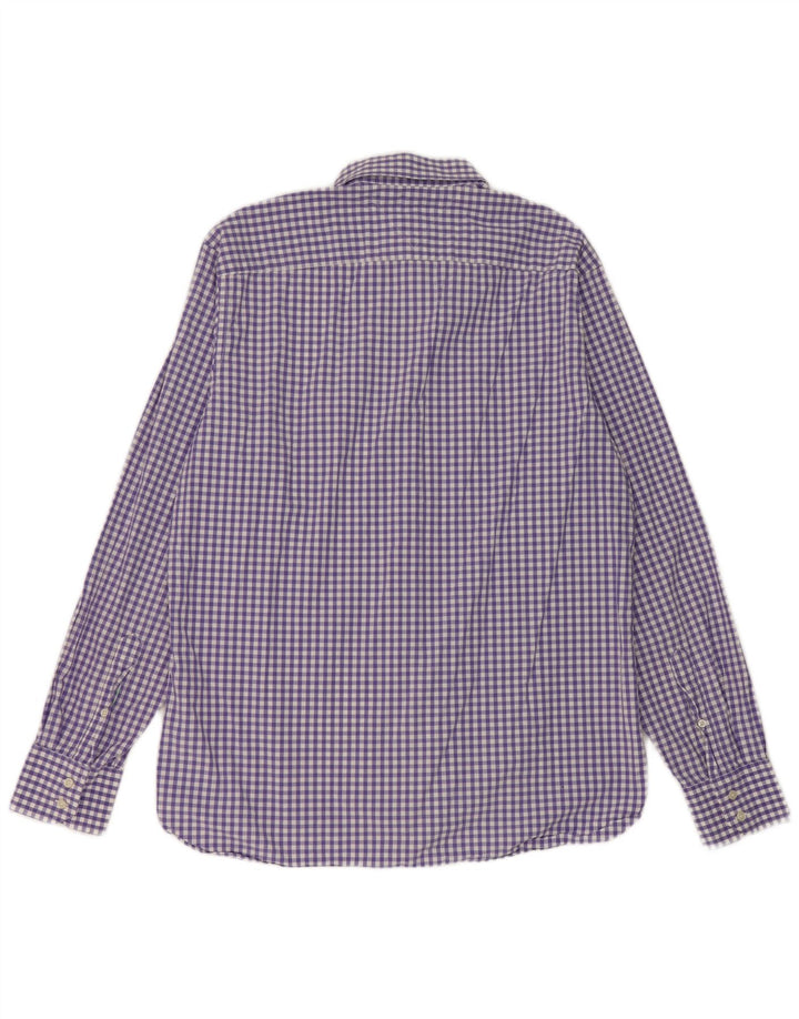 Tommy Hilfiger Ανδρικό πουκάμισο μεγάλο μωβ βαμβακερό Gingham