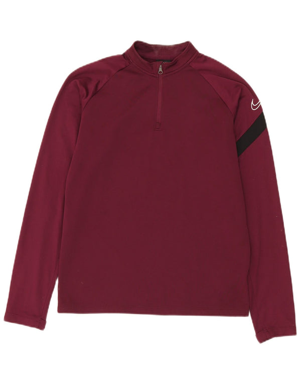 Nike Boys Dri Fit Graphic πουλόβερ αθλητική φόρμα 12-13 ετών Large Burgundy