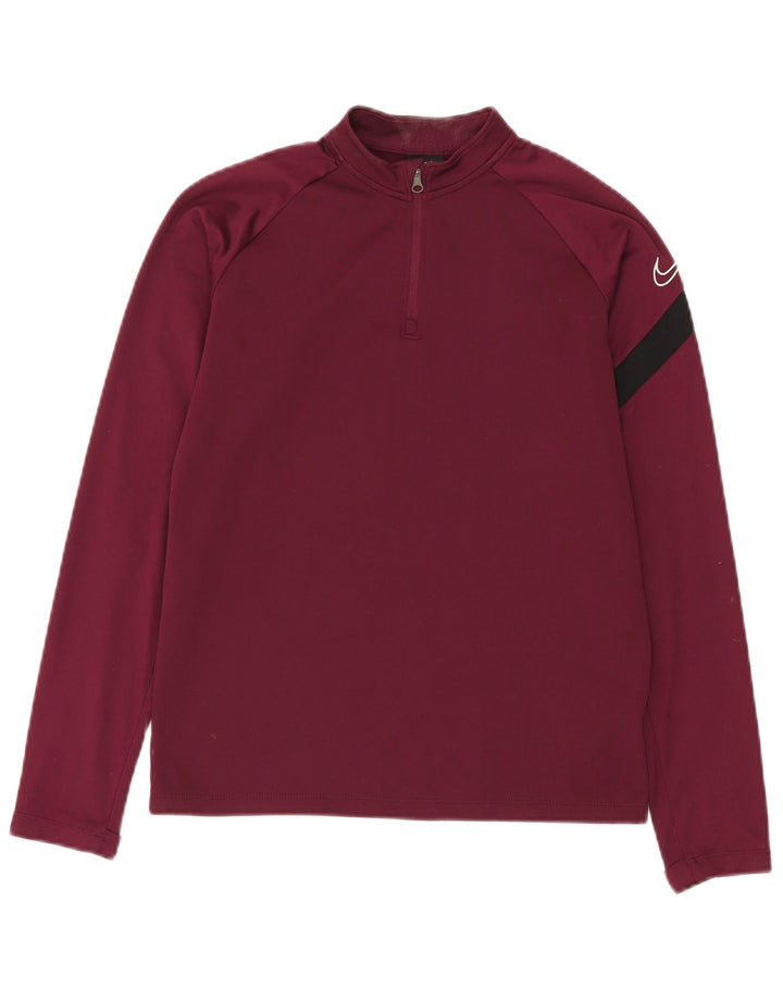 Nike Boys Dri Fit Graphic πουλόβερ αθλητική φόρμα 12-13 ετών Large Burgundy
