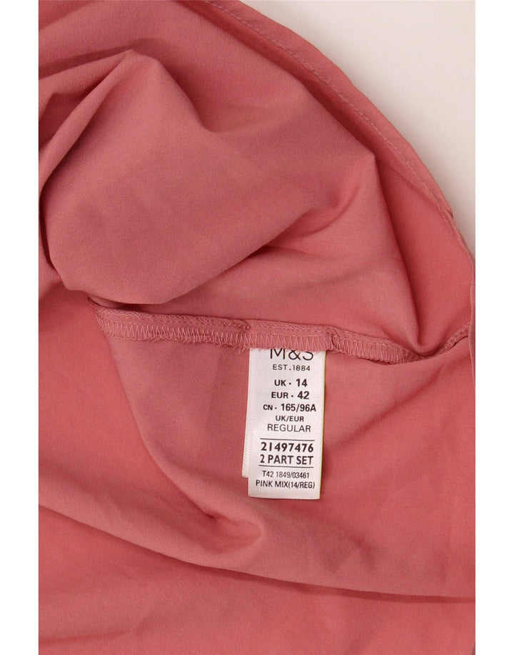 Γυναικείο Slip Dress Marks & Spencer UK 14 Medium Pink Polyester