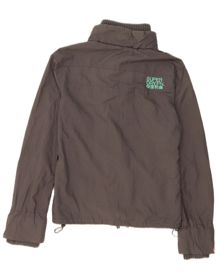 Superdry γυναικείο μπουφάν UK 16 Large Grey Nylon