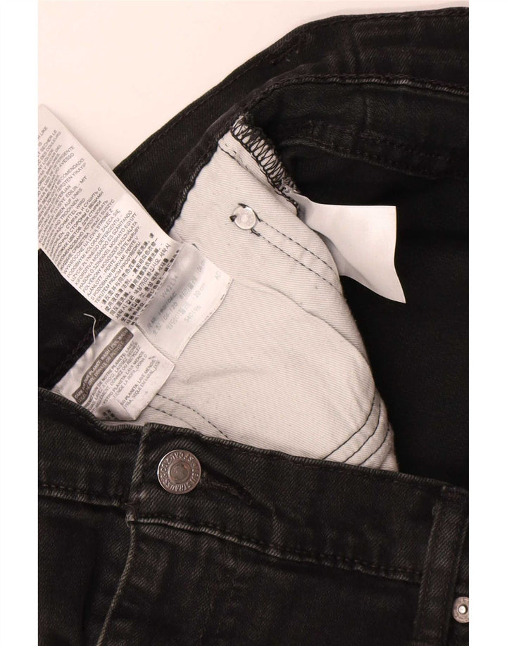 Ανδρικό τζιν Levi's Straight W42 L31 Μαύρο βαμβακερό