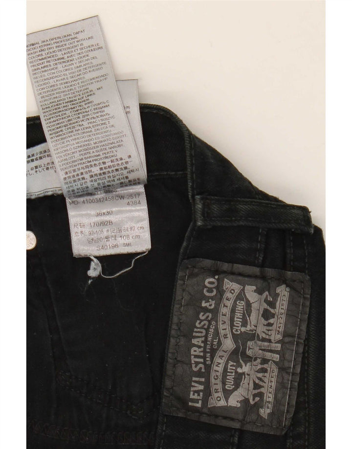 Ανδρικό τζιν Levi's Cropped W36 L25 μαύρο βαμβακερό