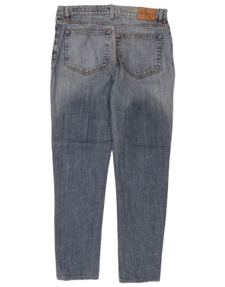 CALVIN KLEIN Ανδρικό Slim Jeans W36 L30 Μπλε βαμβακερό