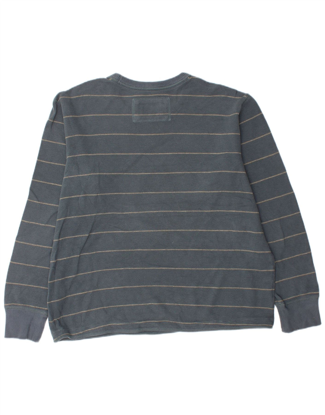 EDDIE BAUER Ανδρικό τοπ Μακρυμάνικο XL Μπλε ριγέ βαμβακερό