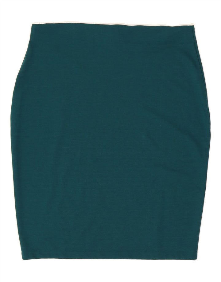 MOSSIMO Womens Knit Pencil Skirt XL W36 Green Polyester Vintage Mossimo and Second-Hand Mossimo from Messina Hembry 