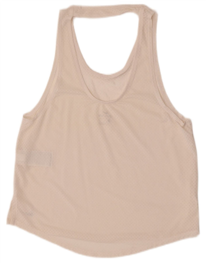 Γυναικείο φανελάκι Nike Dri Fit UK 12 Medium Off White Πολυεστέρας