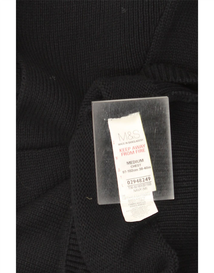 Marks & Spencer Ανδρικό πουλόβερ με σάλι λαιμό, μεσαίο βαμβακερό