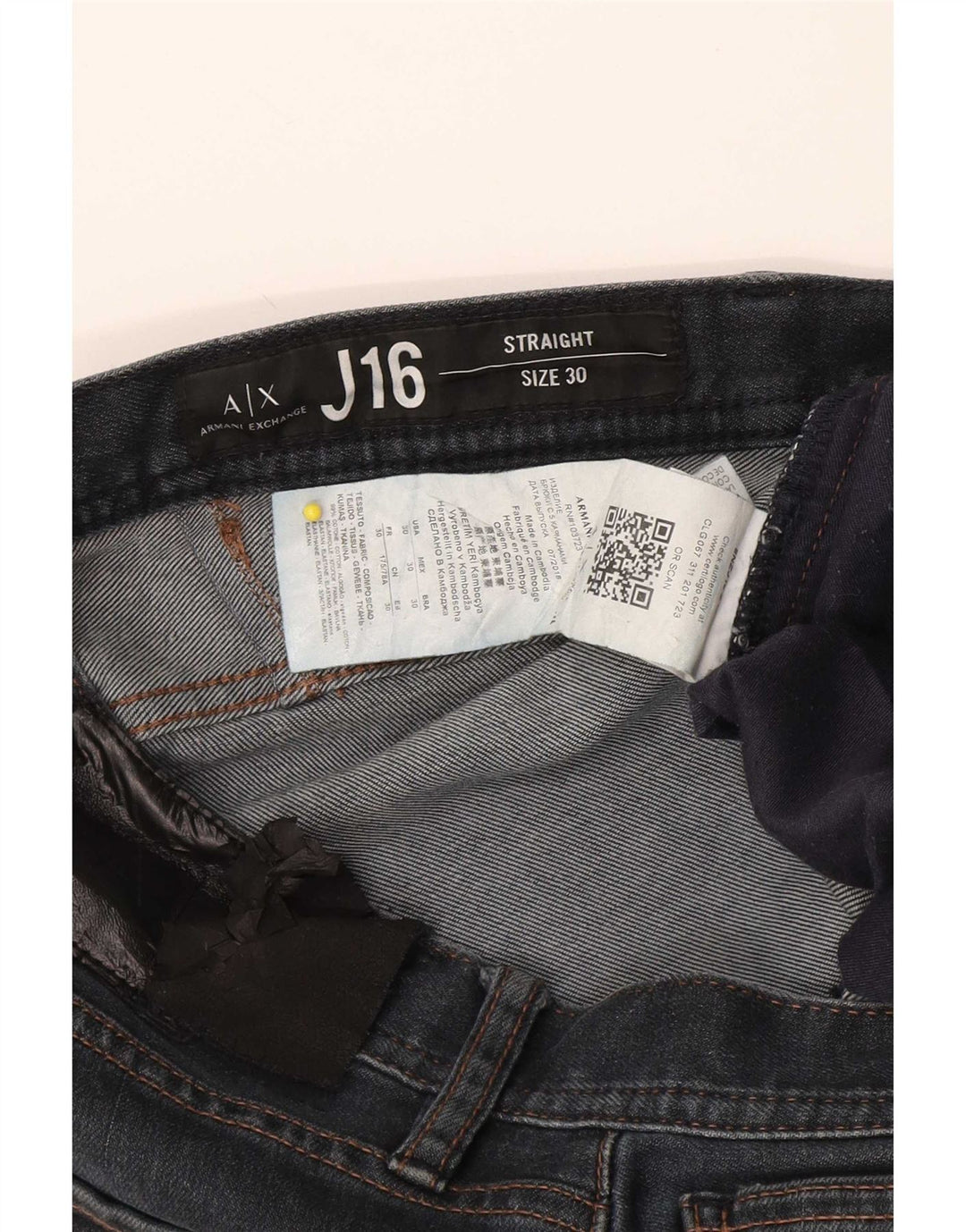 Armani Exchange Ανδρικό τζιν ίσιο W30 L32 Navy Blue Cotton