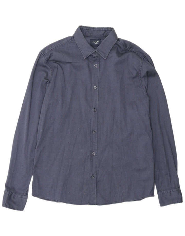 Ανδρικό πουκάμισο Joop Μεγάλο Βαμβακερό Navy Blue