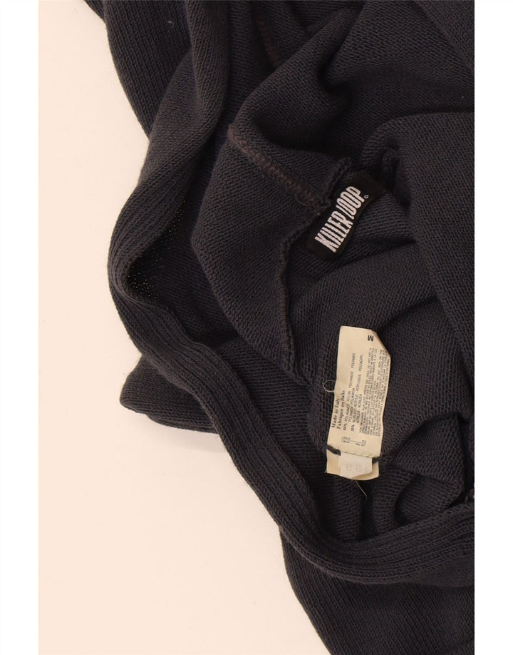 Killer Loop Γυναικείο πουλόβερ με κουκούλα Crop UK 12 Medium Navy Blue