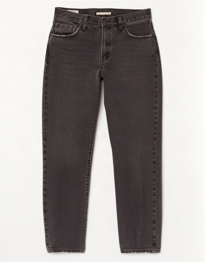 Γυναικείο Middy Straight Jeans Levi's W29 L31 Γκρι βαμβακερό