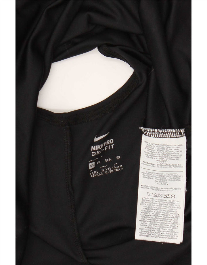 Nike Γυναικείο Dri Fit Oversized γραφικό γιλέκο UK 6 XS μαύρο πολυεστέρα