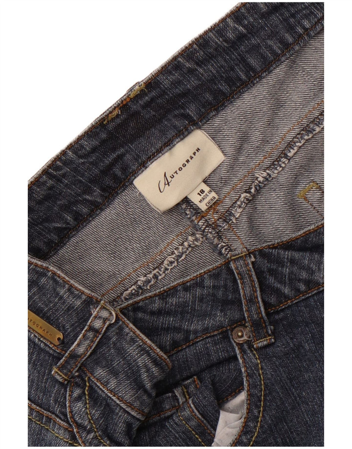 Αυτόγραφο Γυναικείο Straight Jeans UK 18 XL W38 L33 Μπλε