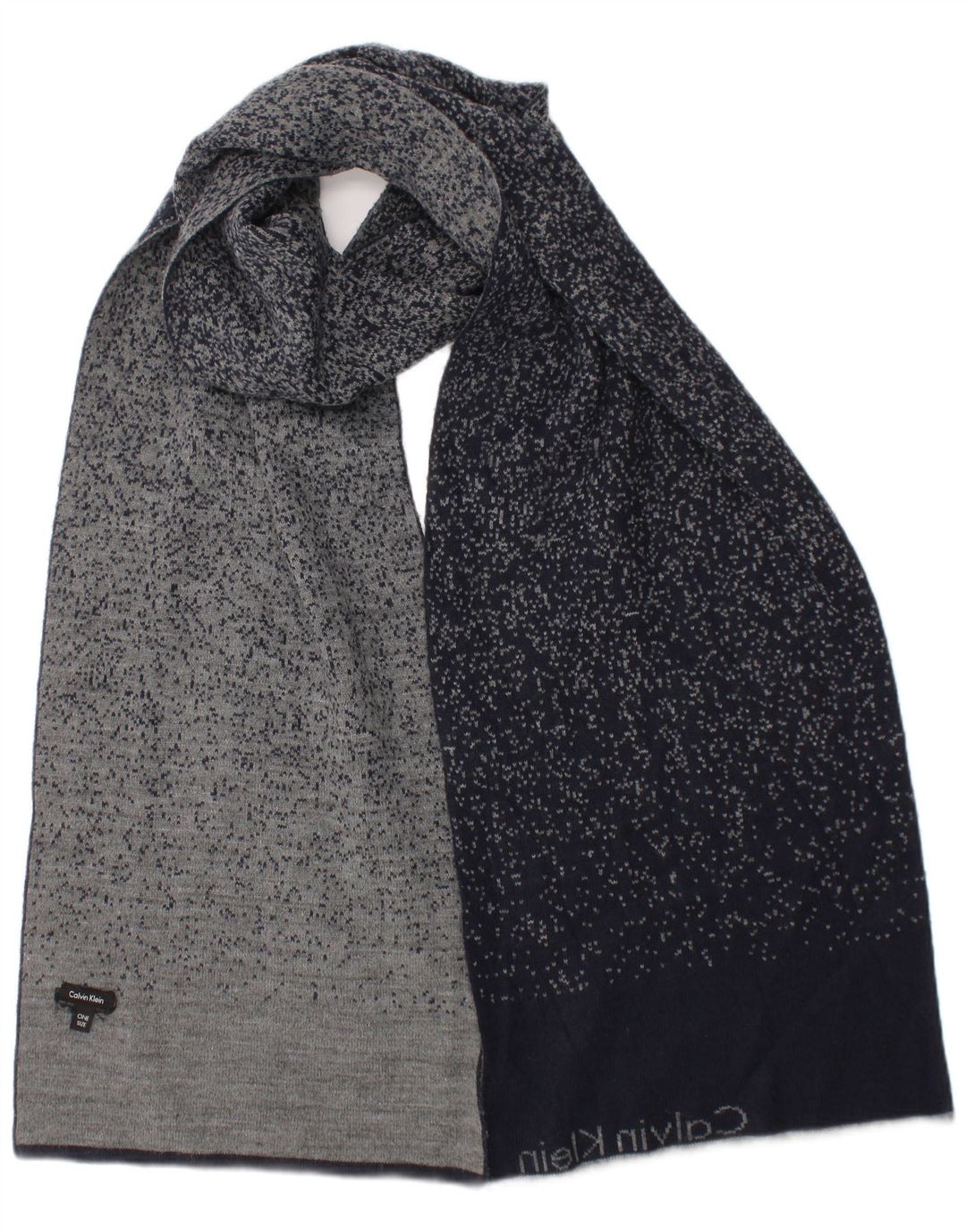 Calvin Klein Ανδρικό ορθογώνιο κασκόλ One Size Navy Blue Flecked