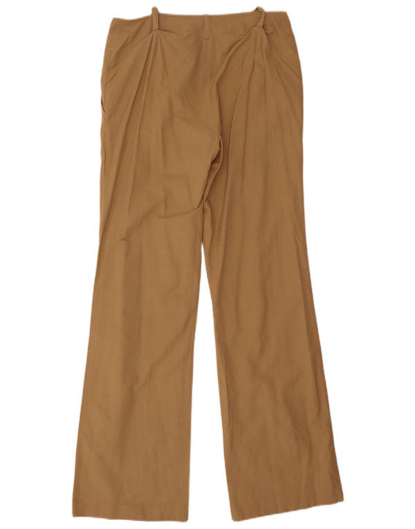 Stefanel Γυναικείο Bootcut Παντελόνι Chino IT 44 Medium W30 L32 Khaki Cotton
