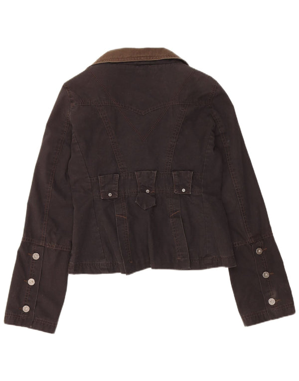 Diesel γυναικείο μπουφάν blazer UK 12 μεσαίο μαύρο βαμβακερό